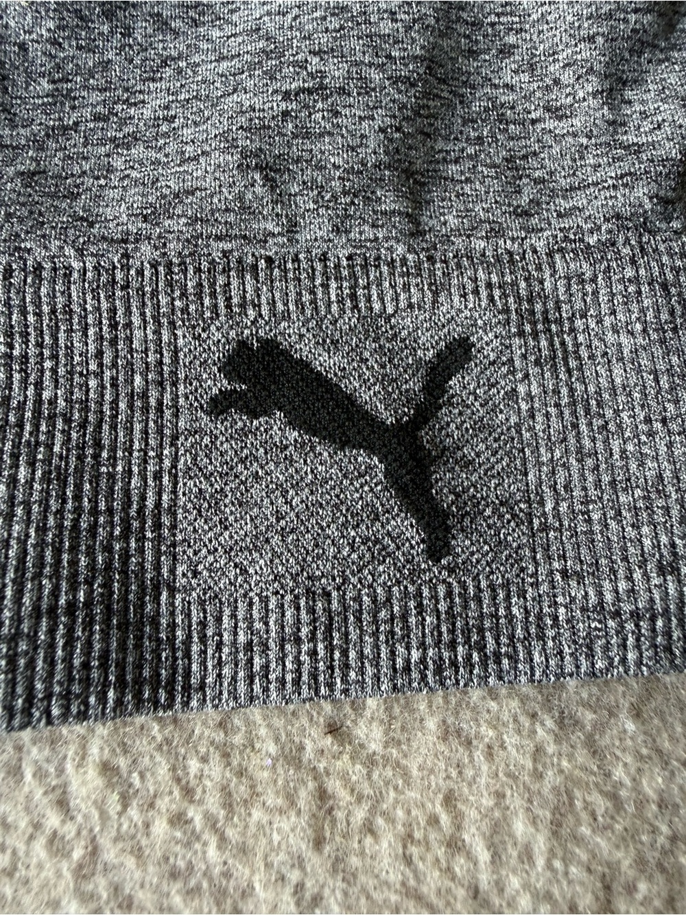 Puma Gray Seamless Adjustable-Strap Sports Bra - Picture 2 of 6
